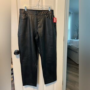 Spanx women’s faux leather slim pants XL